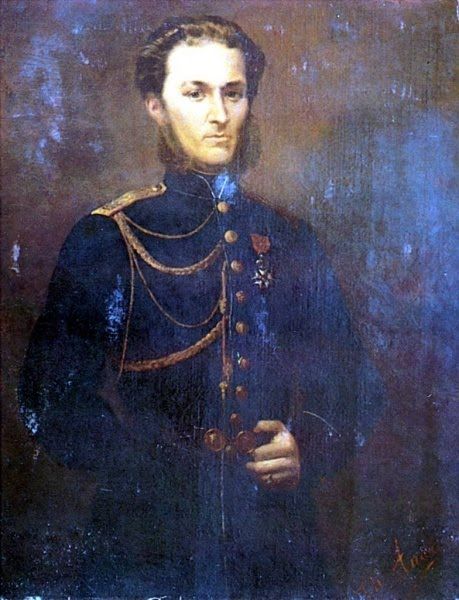 PORTRETUL DR. DAVILA - tablou in ulei de Teodor Aman